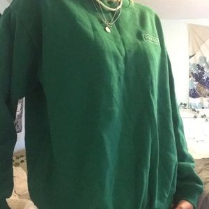 Soft green crew neck